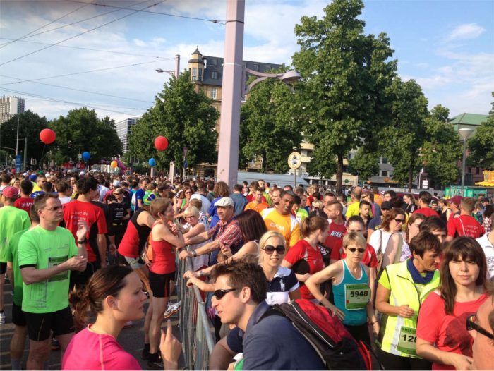 Start beim Mannheim Marathon
